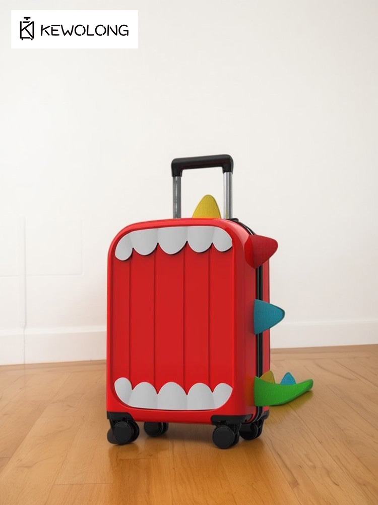 3D Cartoon Dinosaur Kids Lugga - Spinner Wheel Rolling Suitcase 20 Inch recension och pris