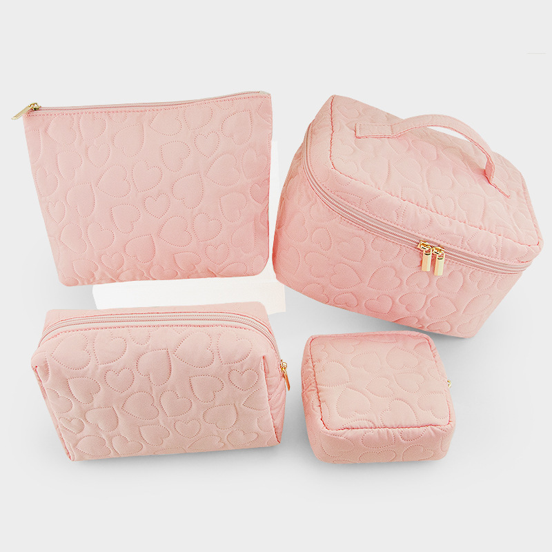 Ultrasonic heart-shaped quilte - Cosmetic Bags recension och pris