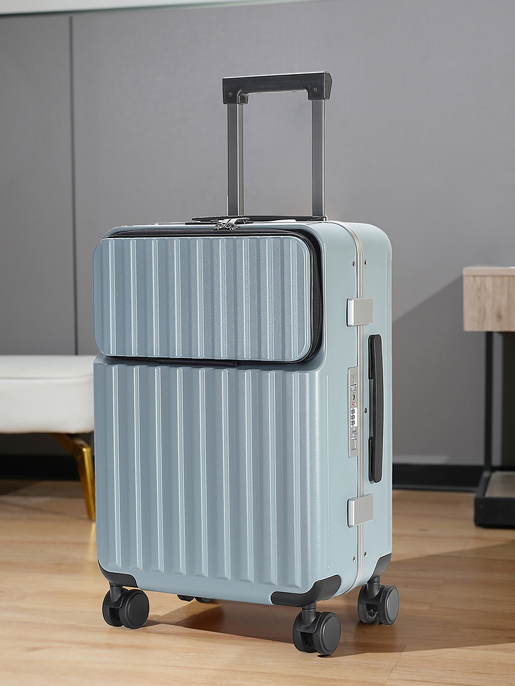 Front Laptop Pocket Suitcase C - Aluminum Frame Carry On Luggage recension och pris