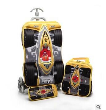3D Boys Car trolley suitcase C - Foldable Rolling Luggage Bag recension och pris